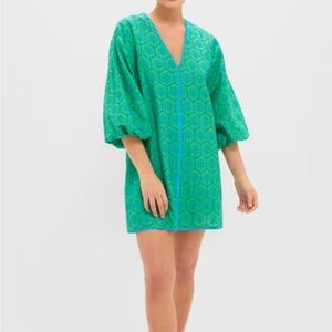 Tuckernuck Green Floral Print Tunic